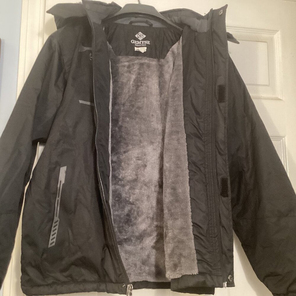 GEMYSE GIRL'S XL 14/16 WATERPROOF SKI SNOW JACKET, PLUSH "FUR" LINED, HOODED